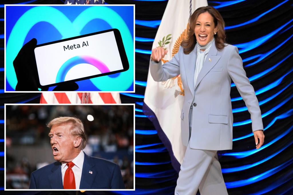 Meta AI chatbot praises Kamala Harris for her 'excellent leadership' - but warns critics have called Trump 'crude and lazy'